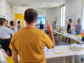L'URAPEDA SUD a assuré une sensibilisation à la culture sourde et à la langue des signes. / Crédit A. Walker GRAINE PACA
